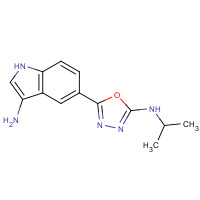 1401350-32-0 5-(3-amino-1H-indol-5-yl)-N-propan-2-yl-1,3,4-oxadiazol-2-amine chemical structure