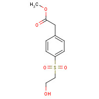 1363179-37-6 methyl 2-[4-(2-hydroxyethylsulfonyl)phenyl]acetate chemical structure