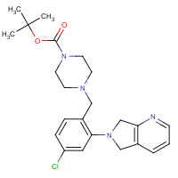 1460032-27-2 tert-butyl 4-[[4-chloro-2-(5,7-dihydropyrrolo[3,4-b]pyridin-6-yl)phenyl]methyl]piperazine-1-carboxylate chemical structure