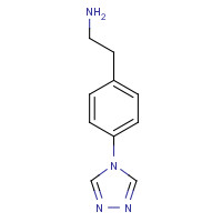 714568-70-4 2-[4-(1,2,4-triazol-4-yl)phenyl]ethanamine chemical structure