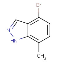 1159511-74-6 4-bromo-7-methyl-1H-indazole chemical structure