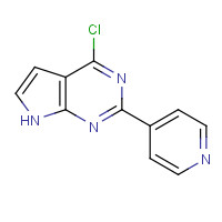 500736-06-1 4-chloro-2-pyridin-4-yl-7H-pyrrolo[2,3-d]pyrimidine chemical structure