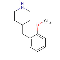 37581-33-2 4-[(2-methoxyphenyl)methyl]piperidine chemical structure