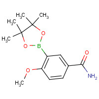 1448872-11-4 4-methoxy-3-(4,4,5,5-tetramethyl-1,3,2-dioxaborolan-2-yl)benzamide chemical structure
