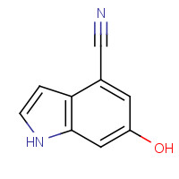 1082040-53-6 6-hydroxy-1H-indole-4-carbonitrile chemical structure
