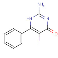 72943-43-2 2-amino-5-iodo-6-phenyl-1H-pyrimidin-4-one chemical structure