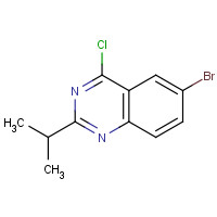 887592-11-2 6-bromo-4-chloro-2-propan-2-ylquinazoline chemical structure