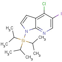 1015609-83-2 (4-chloro-5-iodopyrrolo[2,3-b]pyridin-1-yl)-tri(propan-2-yl)silane chemical structure