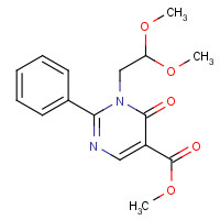 308276-58-6 methyl 1-(2,2-dimethoxyethyl)-6-oxo-2-phenylpyrimidine-5-carboxylate chemical structure