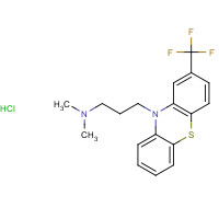 1098-60-8 N,N-dimethyl-3-[2-(trifluoromethyl)phenothiazin-10-yl]propan-1-amine;hydrochloride chemical structure