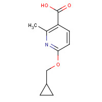 1431534-49-4 6-(cyclopropylmethoxy)-2-methylpyridine-3-carboxylic acid chemical structure