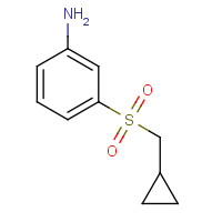 1375068-78-2 3-(cyclopropylmethylsulfonyl)aniline chemical structure