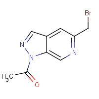 1434283-63-2 1-[5-(bromomethyl)pyrazolo[3,4-c]pyridin-1-yl]ethanone chemical structure