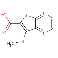 521948-60-7 7-methylsulfanylthieno[2,3-b]pyrazine-6-carboxylic acid chemical structure
