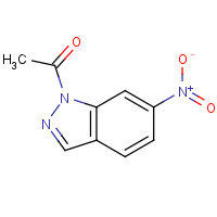 13436-57-2 1-(6-nitroindazol-1-yl)ethanone chemical structure