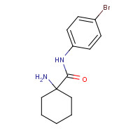1017035-47-0 1-amino-N-(4-bromophenyl)cyclohexane-1-carboxamide chemical structure