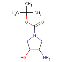 190141-99-2 tert-butyl 3-amino-4-hydroxypyrrolidine-1-carboxylate chemical structure