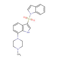 497963-68-5 3-indol-1-ylsulfonyl-7-(4-methylpiperazin-1-yl)-1H-indole chemical structure