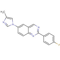 1201902-07-9 2-(4-fluorophenyl)-6-(4-methylimidazol-1-yl)quinazoline chemical structure