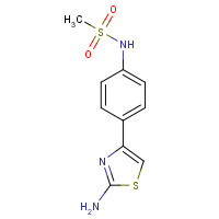 476338-85-9 N-[4-(2-amino-1,3-thiazol-4-yl)phenyl]methanesulfonamide chemical structure