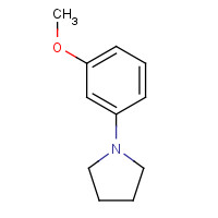 32040-07-6 1-(3-methoxyphenyl)pyrrolidine chemical structure