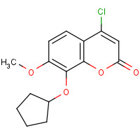 1001056-82-1 4-chloro-8-cyclopentyloxy-7-methoxychromen-2-one chemical structure