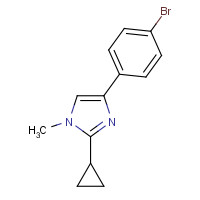 1242441-12-8 4-(4-bromophenyl)-2-cyclopropyl-1-methylimidazole chemical structure