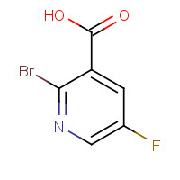 38186-89-9 2-bromo-5-fluoropyridine-3-carboxylic acid chemical structure