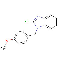 388574-61-6 2-chloro-1-[(4-methoxyphenyl)methyl]benzimidazole chemical structure