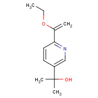 1338918-22-1 2-[6-(1-ethoxyethenyl)pyridin-3-yl]propan-2-ol chemical structure