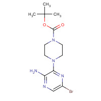 479685-13-7 tert-butyl 4-(3-amino-6-bromopyrazin-2-yl)piperazine-1-carboxylate chemical structure