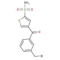 118993-73-0 4-[3-(bromomethyl)benzoyl]thiophene-2-sulfonamide chemical structure