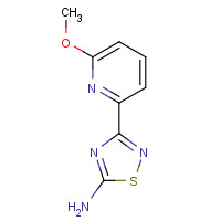 1179362-51-6 3-(6-methoxypyridin-2-yl)-1,2,4-thiadiazol-5-amine chemical structure