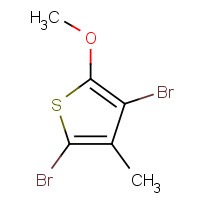 811830-42-9 2,4-dibromo-5-methoxy-3-methylthiophene chemical structure