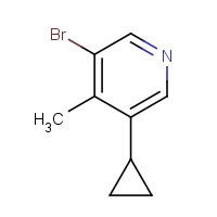 1404367-13-0 3-bromo-5-cyclopropyl-4-methylpyridine chemical structure