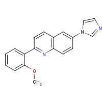 1201902-10-4 6-imidazol-1-yl-2-(2-methoxyphenyl)quinoline chemical structure