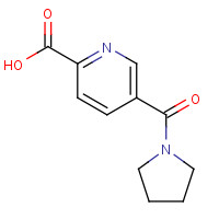 1155989-07-3 5-(pyrrolidine-1-carbonyl)pyridine-2-carboxylic acid chemical structure