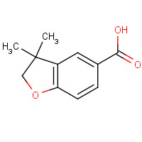 75097-97-1 3,3-dimethyl-2H-1-benzofuran-5-carboxylic acid chemical structure