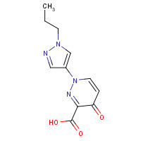1314397-73-3 4-oxo-1-(1-propylpyrazol-4-yl)pyridazine-3-carboxylic acid chemical structure