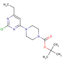 1447727-18-5 tert-butyl 4-(2-chloro-6-ethylpyrimidin-4-yl)piperazine-1-carboxylate chemical structure