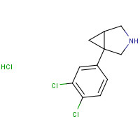 86215-36-3 1-(3,4-dichlorophenyl)-3-azabicyclo[3.1.0]hexane;hydrochloride chemical structure