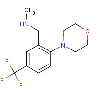 886851-52-1 N-methyl-1-[2-morpholin-4-yl-5-(trifluoromethyl)phenyl]methanamine chemical structure