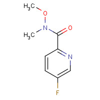 1017598-58-1 5-fluoro-N-methoxy-N-methylpyridine-2-carboxamide chemical structure