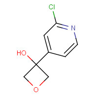 1263400-52-7 3-(2-chloropyridin-4-yl)oxetan-3-ol chemical structure