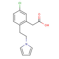 1320357-43-4 2-[5-chloro-2-(2-pyrrol-1-ylethyl)phenyl]acetic acid chemical structure