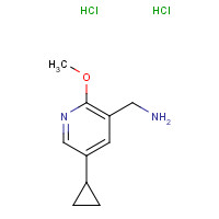 888500-00-3 (5-cyclopropyl-2-methoxypyridin-3-yl)methanamine;dihydrochloride chemical structure