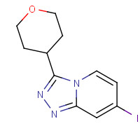 1057393-70-0 7-iodo-3-(oxan-4-yl)-[1,2,4]triazolo[4,3-a]pyridine chemical structure