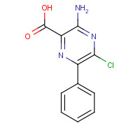 863909-73-3 3-amino-5-chloro-6-phenylpyrazine-2-carboxylic acid chemical structure