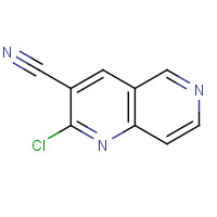 50345-85-2 2-chloro-1,6-naphthyridine-3-carbonitrile chemical structure