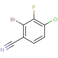 1430115-47-1 2-bromo-4-chloro-3-fluorobenzonitrile chemical structure